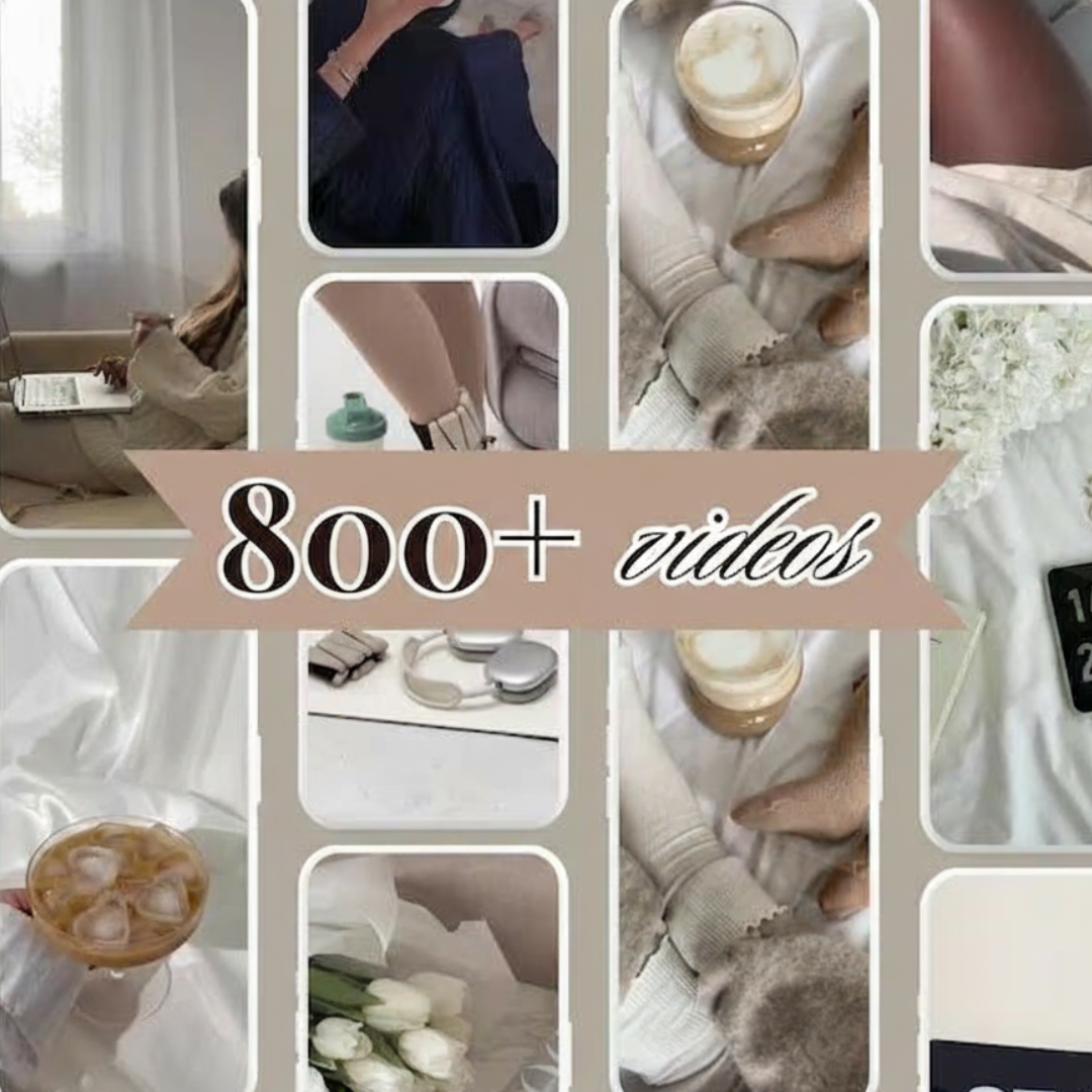 800+ Vanilla Aesthetic Faceless Reels Bundle, Videos, Faceless Marketing, Faceless Reels, Faceless Video, Digital Marketing, MRR/PLR,