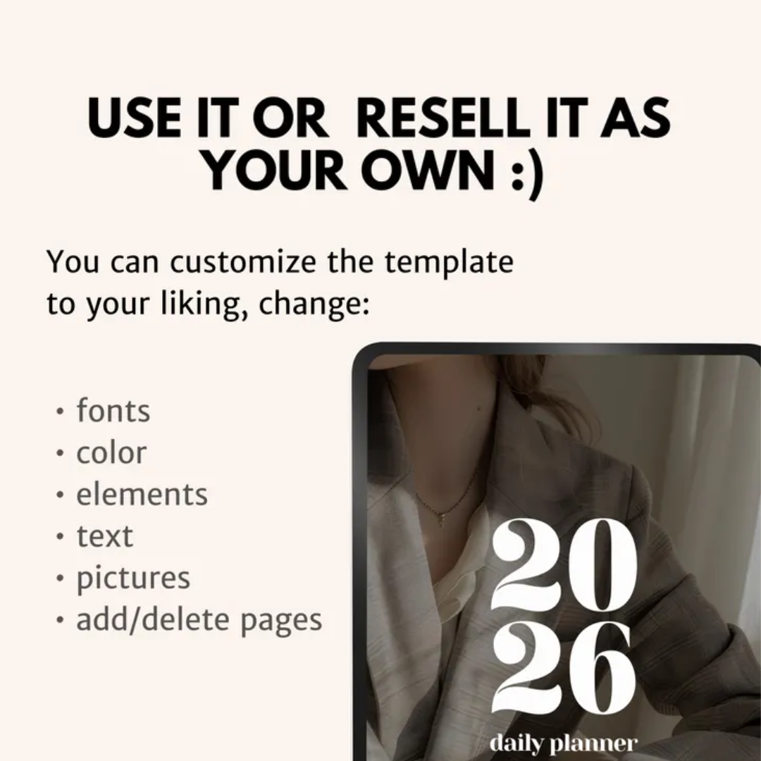 2026 digital planner, PLR Planners, MRR Digital Planner, Plr Journal, Plr Digital Product, Dfy Content, Plr Notebook, Mrr Digital Products