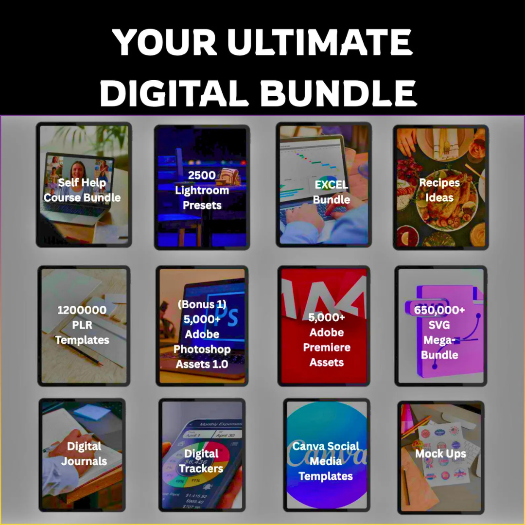 55 Million+ PLR MRR Digital Products Bundle, Ebooks, Resell, and more