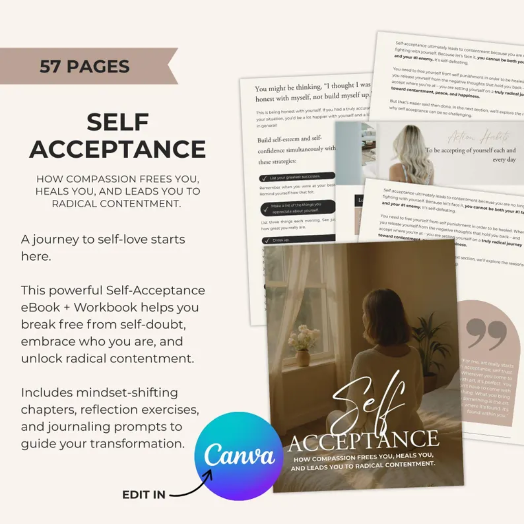 Mental Wellness & Self Care PLR Bundle | Done For You eBooks and Workbooks | Mindset Coach Tools | Canva Templates | Resell Rights