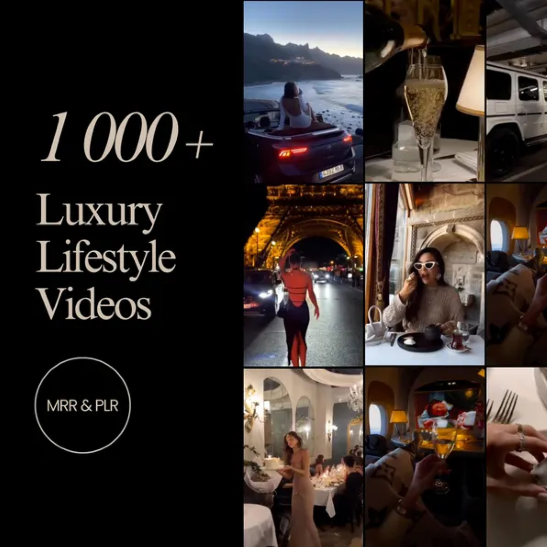 Faceless video, aesthetic video, faceless reels, luxury reels, mega reels bundle, faceless marketing, plr videos pack, mrr resell rights