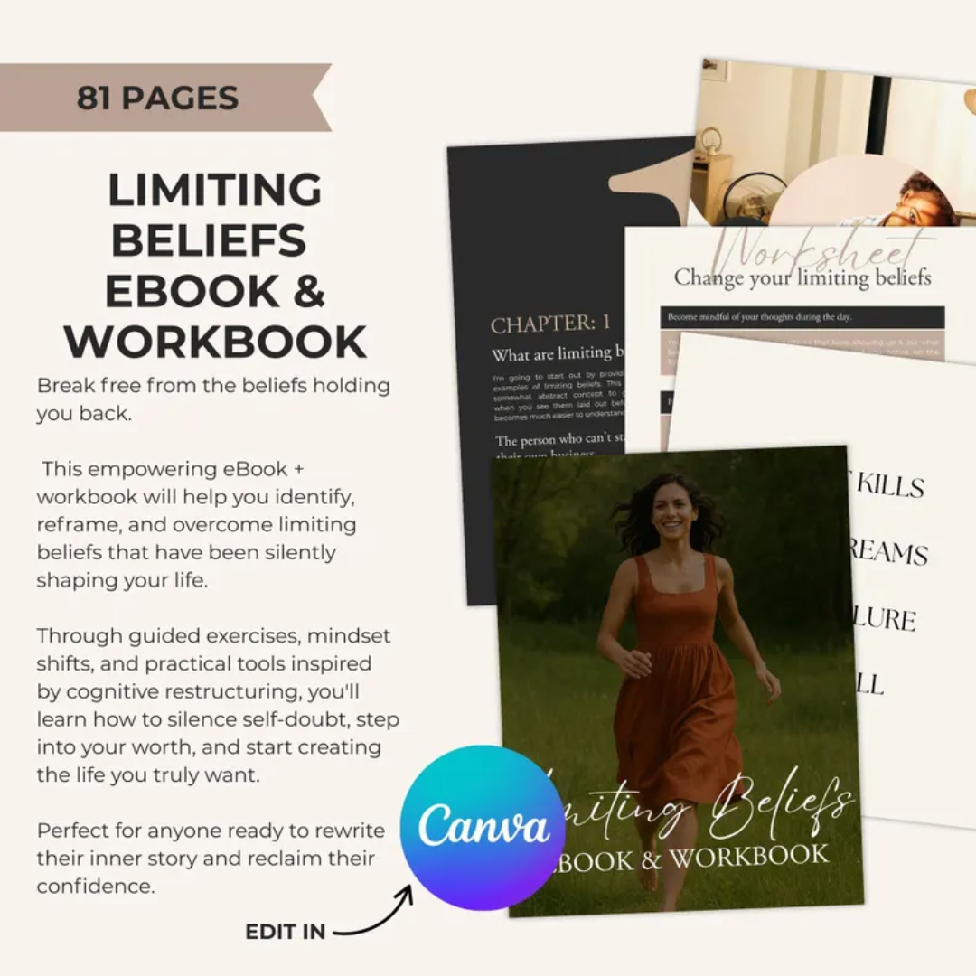 Mental Wellness & Self Care PLR Bundle | Done For You eBooks and Workbooks | Mindset Coach Tools | Canva Templates | Resell Rights