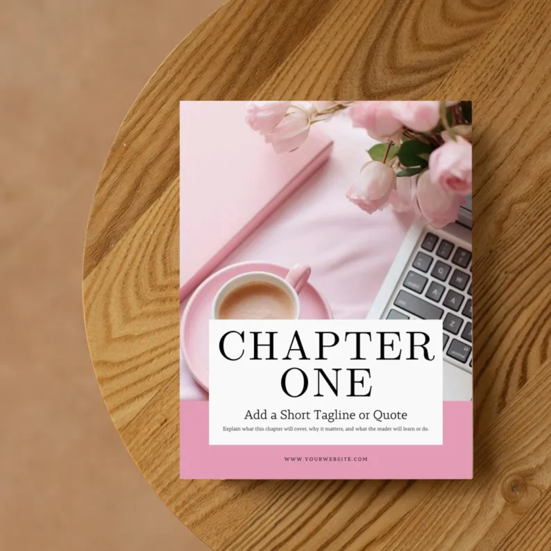 Pink Canva E-book Template: Coaching Workbook, Lead Magnet (Digital Download)