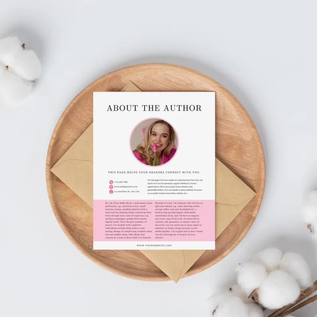 Pink Canva E-book Template: Coaching Workbook, Lead Magnet (Digital Download)